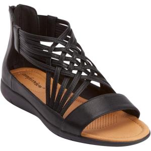Comfortview Women’s Wide Width Alicia Sandal(Black)