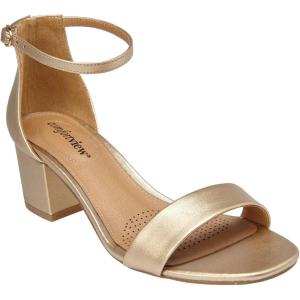 Comfortview Women’s Wide Width Orly Sandals(Gold)