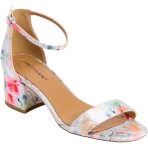Comfortview Women’s Wide Width Orly Sandals(Watercolor Floral)