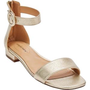 Comfortview Women’s Wide Width The Alora Sandal(Gold)