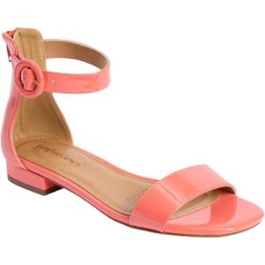 Comfortview Women’s Wide Width The Alora Sandal(Peach Patent)