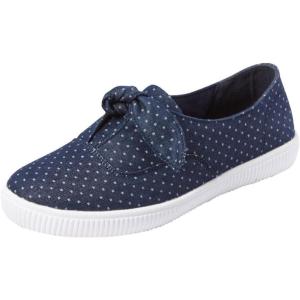 Comfortview Women’s Wide Width The Anzani Sneaker(Denim Dot)
