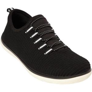 Comfortview Women’s Wide Width The Ariya Sneaker(Black)