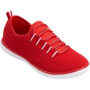 Comfortview Women’s Wide Width The Ariya Sneaker(Crimson)