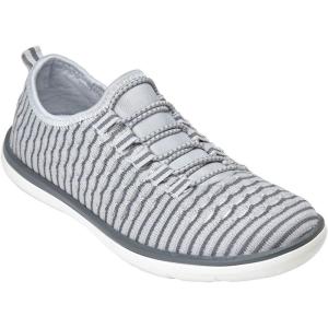 Comfortview Women’s Wide Width The Ariya Sneaker(Pearl Grey)