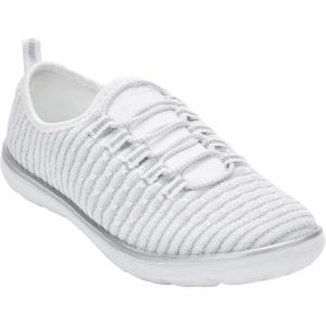 Comfortview Women’s Wide Width The Ariya Sneaker(White)