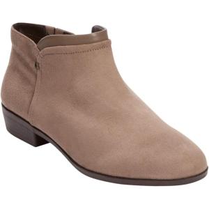 Comfortview Women’s Wide Width The Bexley Bootie(Dark Taupe)