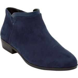 Comfortview Women’s Wide Width The Bexley Bootie(Navy)