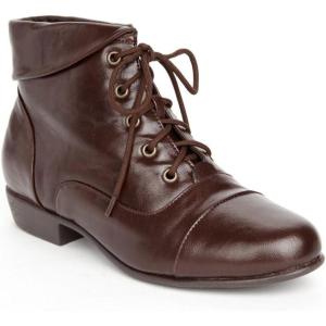 Comfortview Women’s Wide Width The Darcy Bootie(Brown)
