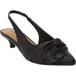 Comfortview Women’s Wide Width The Tia Slingback(Black)