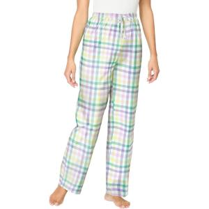 Dreams & Co. Plus Size Woven Sleep Pant(Multi Gingham)