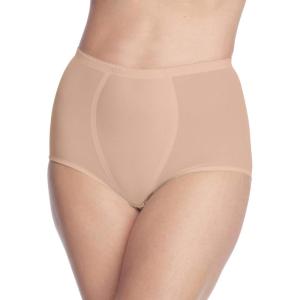 Secret Solutions Women’s Plus Size Brief Power Mesh Firm Control 2-Pack(Nude)