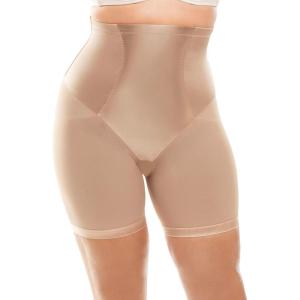 Secret Solutions Women’s Plus Size Power Shaper Firm Control Long Leg Shaper(Nude)