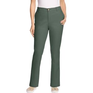 Woman Within Plus Size Adjustable Waist Straight-Leg Chino(Pine)