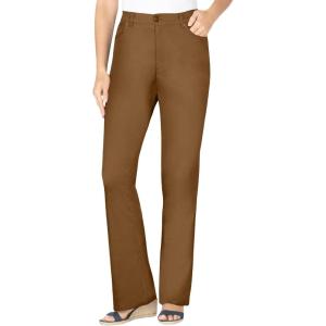 Woman Within Plus Size Tall Stretch Denim Five-Pocket Bootcut Jeans – 32 T, Toffee