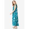 Woman Within Plus Size Pintucked Sleeveless Dress(Waterfall Sketched Flower)