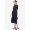 Woman Within Plus Size Short-Sleeve Denim Dress(Indigo Wash)