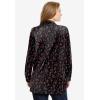 Woman Within Plus Size Velour Shirt(Deep Claret Floral Paisley)