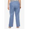 ellos Plus Size Linen-Blend Drawstring Pants(Pale Indigo)