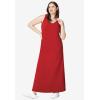 ellos Plus Size Sleeveless Knit Maxi Dress(Desert Green)