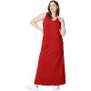 ellos Plus Size Sleeveless Knit Maxi Dress(Chili Red)