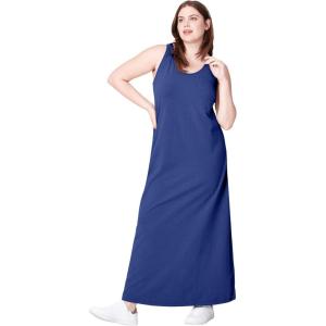 ellos Plus Size Sleeveless Knit Maxi Dress(Rich Indigo)