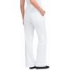 Woman Within Plus Size Petite Perfect Elastic-Waist Wide-Leg All-Cotton Pull-On Denim Jeans(White)