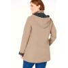 Woman Within Plus Size Dot Trim Raincoat(New Khaki)