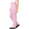 Woman Within Plus Size Perfect All-Cotton Back-Elastic Denim Jeans(Pink)