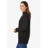 Woman Within Plus Size Perfect Mockneck Tunic(Black)