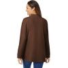 Woman Within Plus Size Perfect Mockneck Tunic(Chocolate)