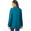Woman Within Plus Size Perfect Mockneck Tunic(Deep Teal)