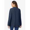 Woman Within Plus Size Perfect Mockneck Tunic(Navy)