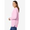 Woman Within Plus Size Perfect Mockneck Tunic(Pink)