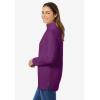 Woman Within Plus Size Perfect Mockneck Tunic(Plum Purple)