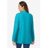 Woman Within Plus Size Perfect Mockneck Tunic(Pretty Turquoise)