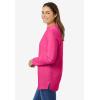 Woman Within Plus Size Perfect Mockneck Tunic(Raspberry Sorbet)