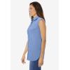Woman Within Plus Size Perfect Sleeveless Shirt(French Blue)