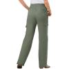 Woman Within Plus Size Straight-Leg Cargo Pant(Olive Green)