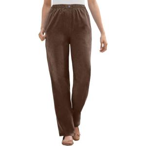 Woman Within Plus Size 7-Day Corduroy Straight-Leg Pant(Chocolate)