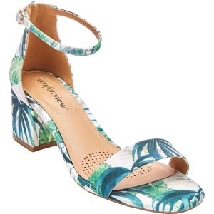 Comfortview Women’s Wide Width Orly Sandals(Green Leaf)