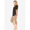 Dreams & Co. Plus Size 2-Piece Capri PJ Set(Multi Fruit)