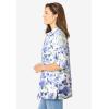 Woman Within Plus Size 2-Piece Shirt and Tank(French Blue Watercolor Floral)