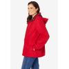 Woman Within Plus Size Fleece-Lined Taslon Jacket(Classic Red)
