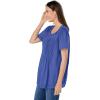 Woman Within Plus Size Lace-Trim Pintucked Tunic(Waterfall)