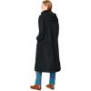 Woman Within Plus Size Long A-Line Raincoat(Black)