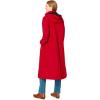 Woman Within Plus Size Long A-Line Raincoat(Classic Red)