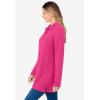 Woman Within Plus Size Long-Sleeve Polo Shirt(Raspberry Sorbet)