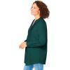 Woman Within Plus Size Perfect Pintuck Tunic(Emerald Green)