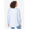 Woman Within Plus Size Perfect Pintuck Tunic(French Blue Stripe)